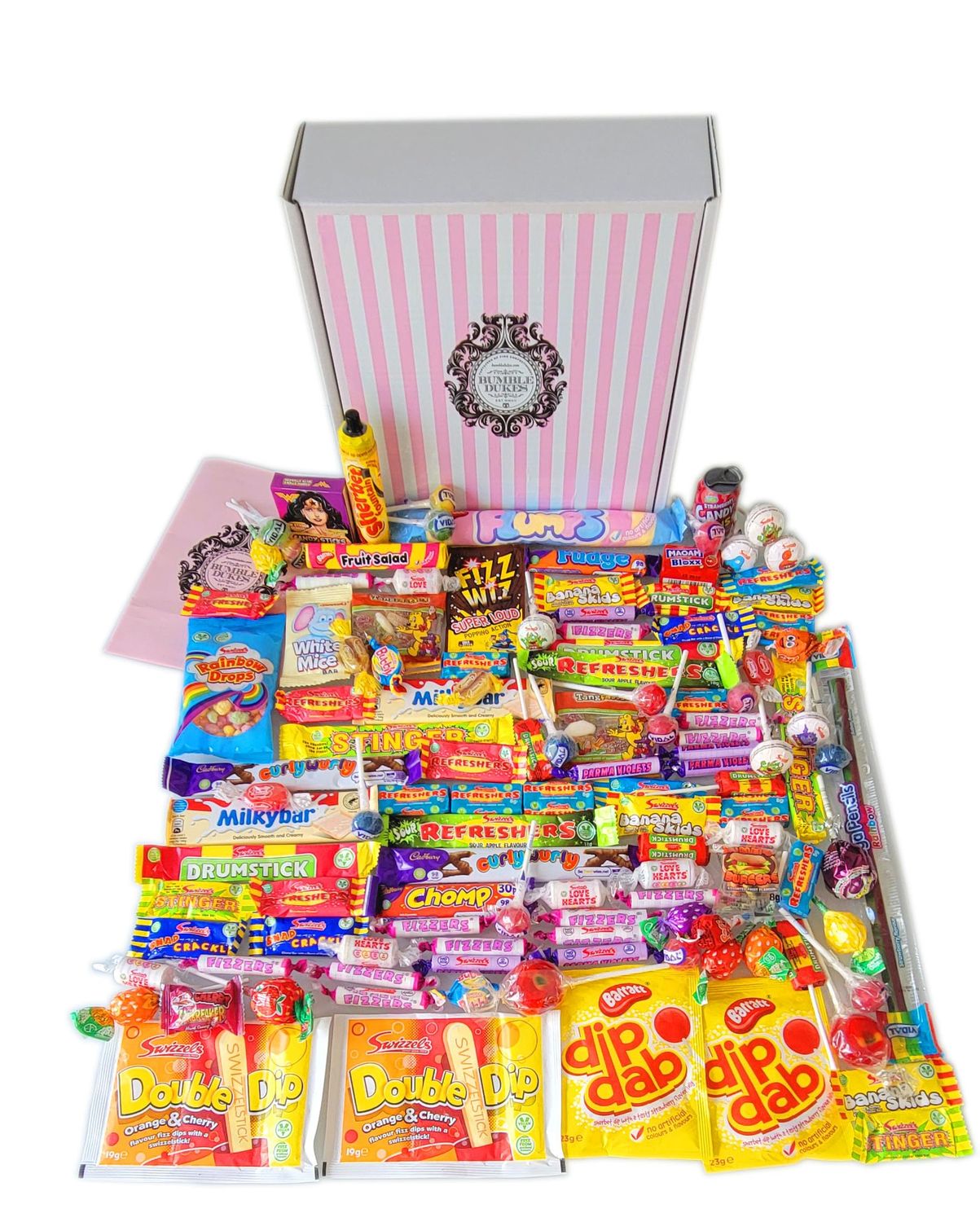 Bumbledukes Great British Sweets Selection Gift Box, Contemporary Candies, Retro Sweets &amp; Chocolate - Birthday, Easter Sweeties Present