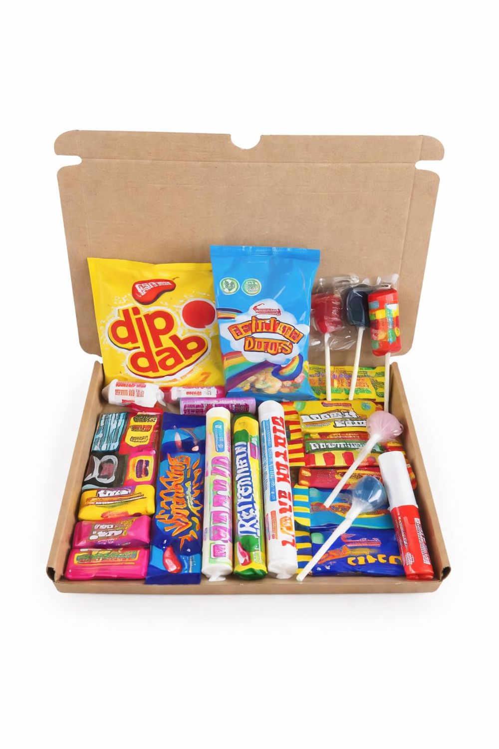 Retro Sweets Gift Box 28 items. Packed with Sweet. Hamper Letterbox Gift for All, Perfect for kids, Velentine, Birthday, Mothersday, Fathersday Haynesdiscount Ltd