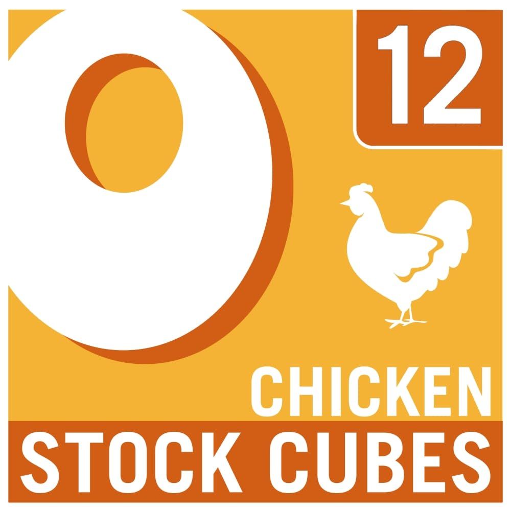 OXO 12 Chicken Stock Cubes - Savoury Chicken Flavour, Ideal for Soups, Stews, Gravy &amp; Roast Dinners, 71g (Pack of 1)