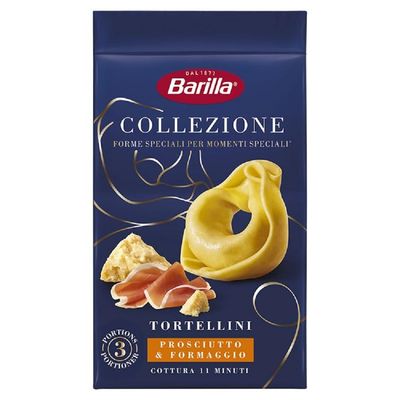 Barilla Collezione Ham &amp; Cheese Tortellini - Italian Pasta Made with Durum Wheat - Authentic Filled Egg Pasta, - Single Pack of 1 x 250g