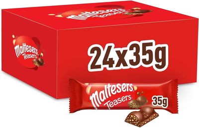 Maltesers Teasers Chocolate Bar Bulk Box, 24 x 35g
