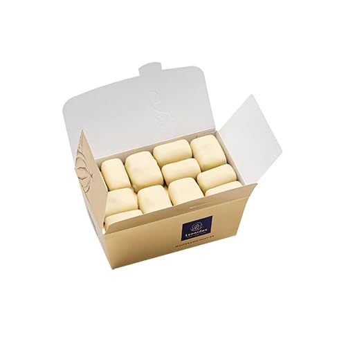 Leonidas Belgian Chocolates Manon Blanc &amp; Manon Cafe' Coffee Butter Cream with Praline Base, with and Without Hazelnut (500g 28 Piece Approx)
