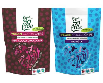 Dairy Free Dark Chocolate & Oat Milk Alternative - Vegan Baking Chips for Cooking, Cake Decorations, Biscuits, Dessert, Cupcakes, Cookies, Muffins - Gluten Free & SOYA Free - Pack of 2 x 100g