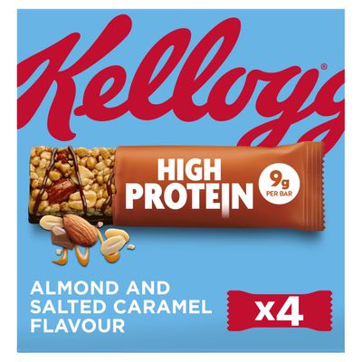 Kellogg s High Protein Salted Caramel + Almond 4x35g