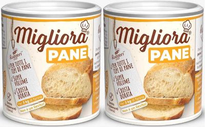 Ruggeri - Bread Dough Improver Powder 240g (120g, Pack of 2) Natural Enhancer for Homemade Bread 2 x 120g Tin