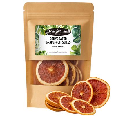 Dehydrated Dried Grapefruit Slices Wheels 100% Natural Approx 15+ Servings Dried Grapefruit For Garnishing Cocktails, Cake Decoration, Baking, Fruit, Tea, Wreaths Gluten Free 40 Grams,1.41Oz