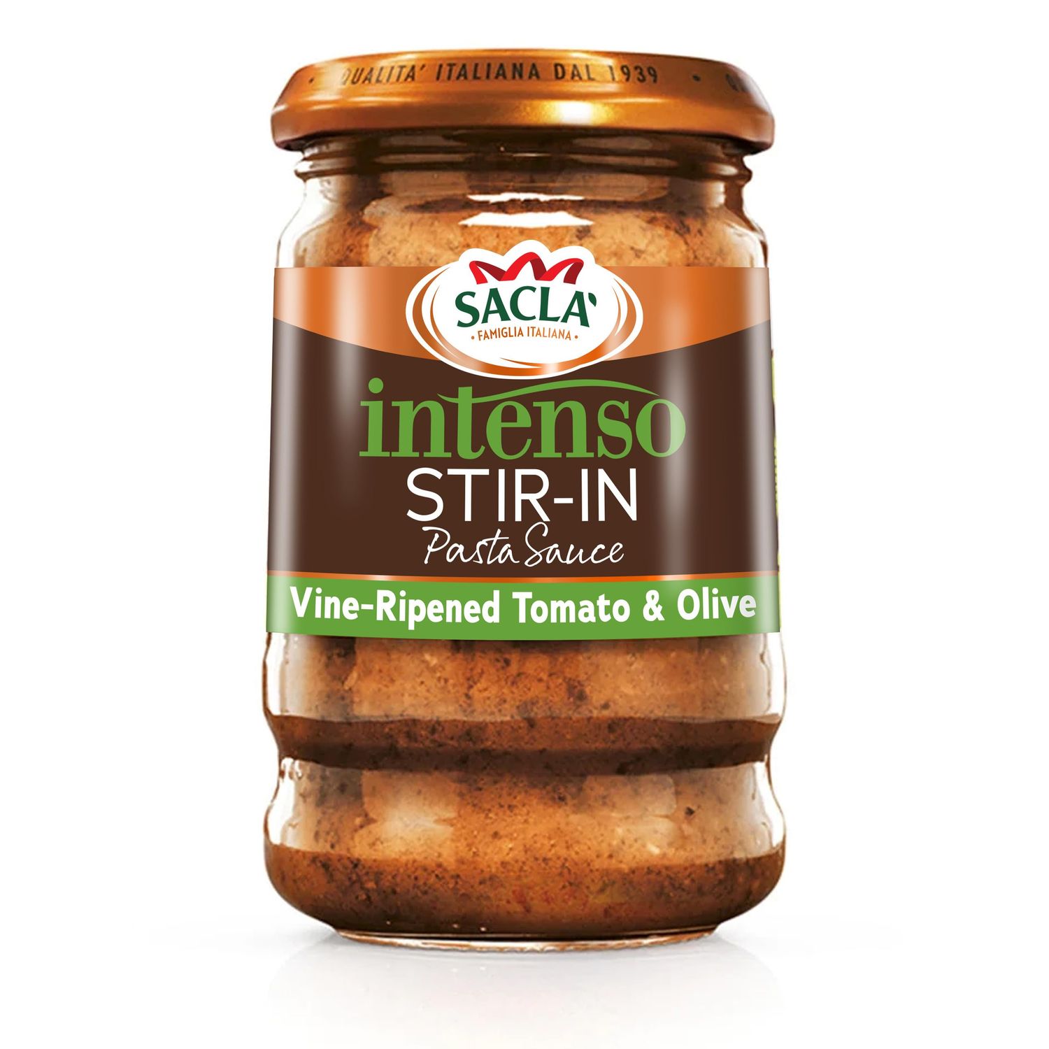 Sacla Intenso Pasta Sauce - Sweet Tomato and Olive Based Pasta Enhancer, Ideal for Beef Stew and stirring Through Pasta, 190g (Pack of 1)