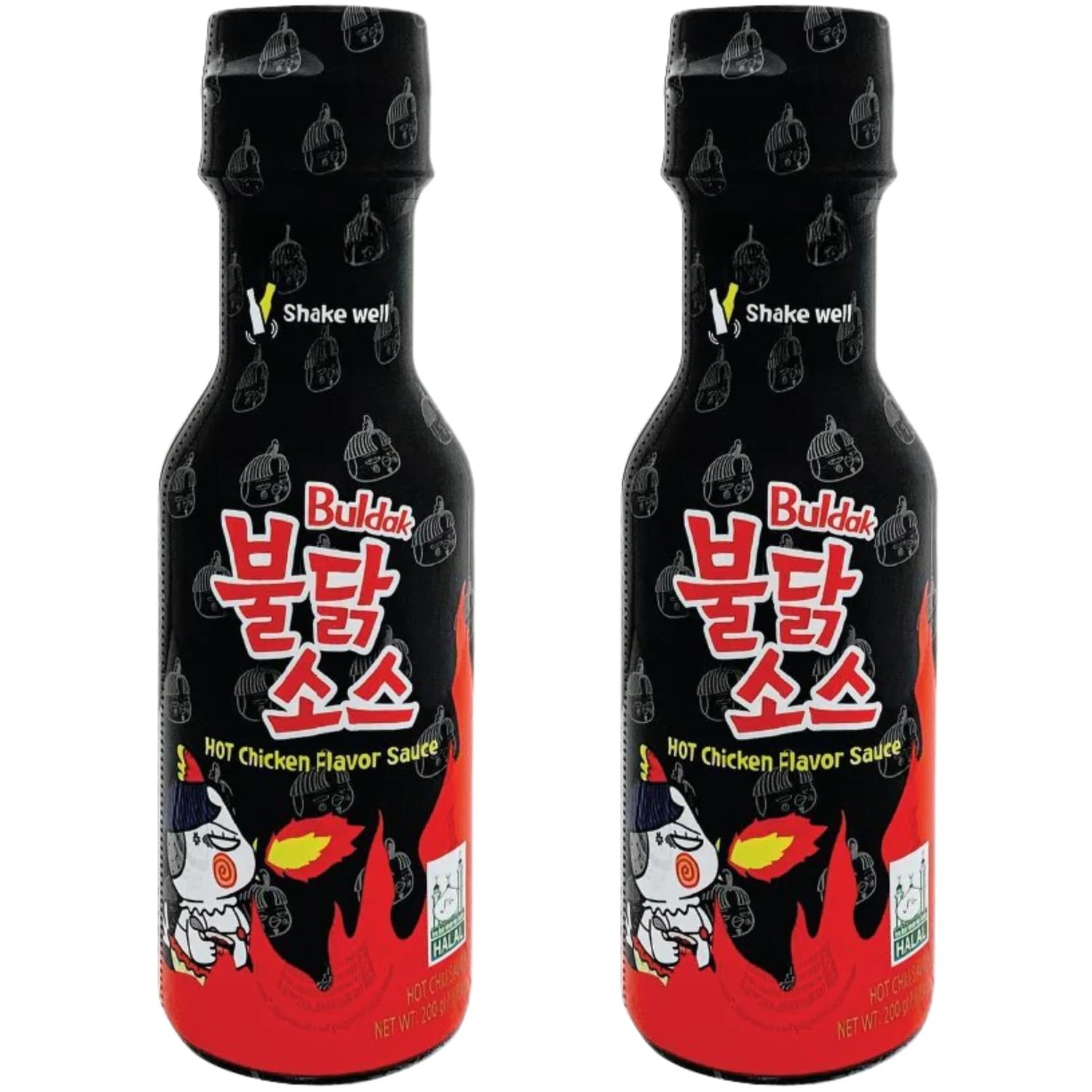 Samyang Buldak Sauce 200g Each (2 Pack) - Hot Chicken Flavour Buldak Noodles Sauce, Perfect for Cooking &amp; Dipping