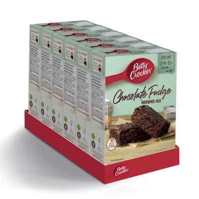 Betty Crocker Chocolate Fudge Brownie Mix 415g (Pack of 6)