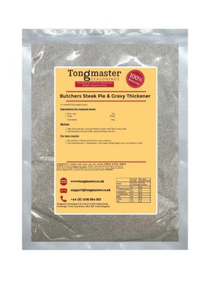 Butchers Steak Pie Seasoning &amp; Gravy Thickener- 100g (50g makes 450ml of gravy)