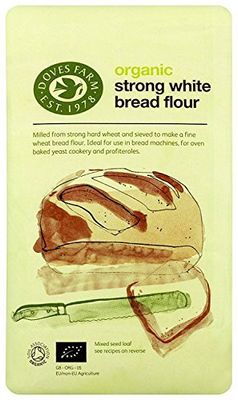 Doves Farm Organic Strong White Bread Flour 1.5 kg (Pack of 2)