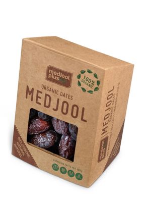KoRo - Organic Medjool Dates Medium delight 1kg box - Gently dried, honey sweet and super tender