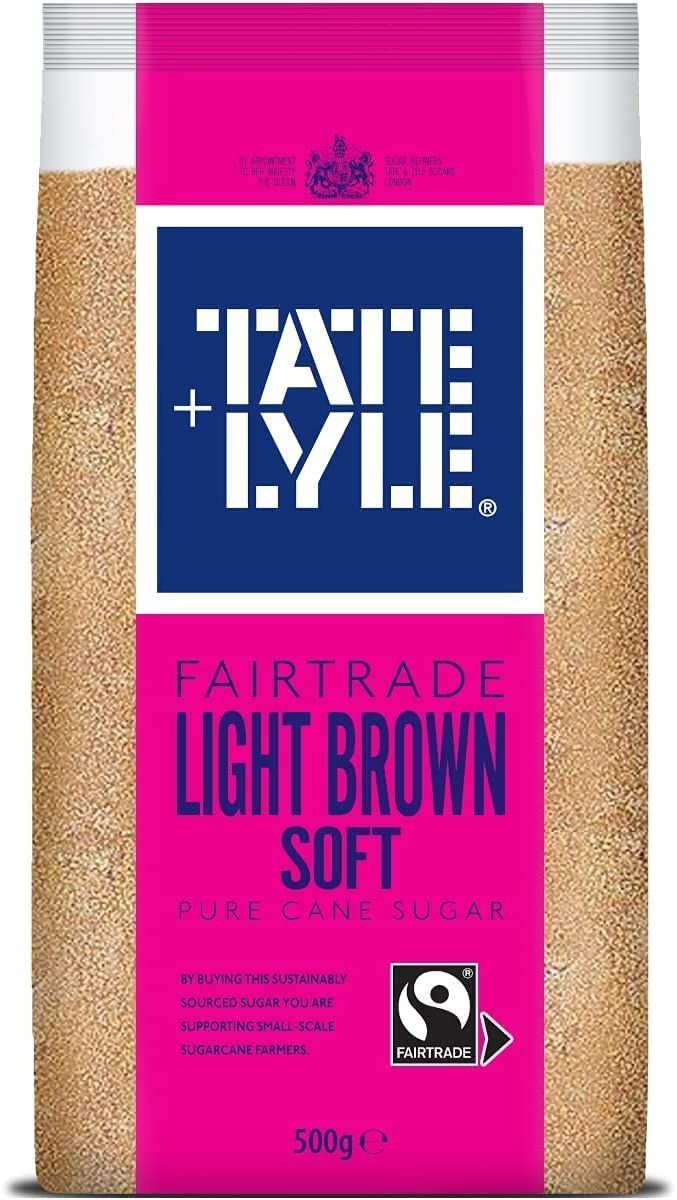Tate &amp; Lyle - Light Soft Brown Sugar - Buttery Caramel Flavour and Quick-Dissolving Crystals - For Baking, Sauces &amp; Preserves - Sugar 4 x 3kg