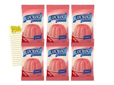 Dessert Bundle with Raspberry Blancmange 35g x6 and Intrinsic Treats Shopping List Card