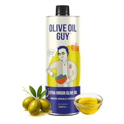 The Olive Oil Guy Olive Oil Extra Virgin, Cold Pressed Extra Virgin Olive Oil, Ancient Roots Greek Olive Oil, Early Harvest EVOO 250ml (Classic)