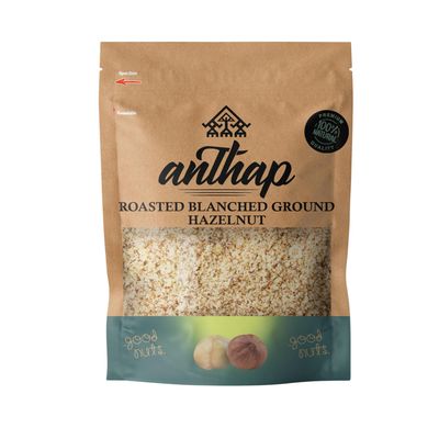 Anthap Roasted Blanched Ground Hazelnut, Perfectly Roasted &amp; Finely Ground, Rich &amp; Nutty Flavor, 100% Natural, Non-GMO, Ideal for Baking &amp; Cooking, No Added Preservatives, 300g