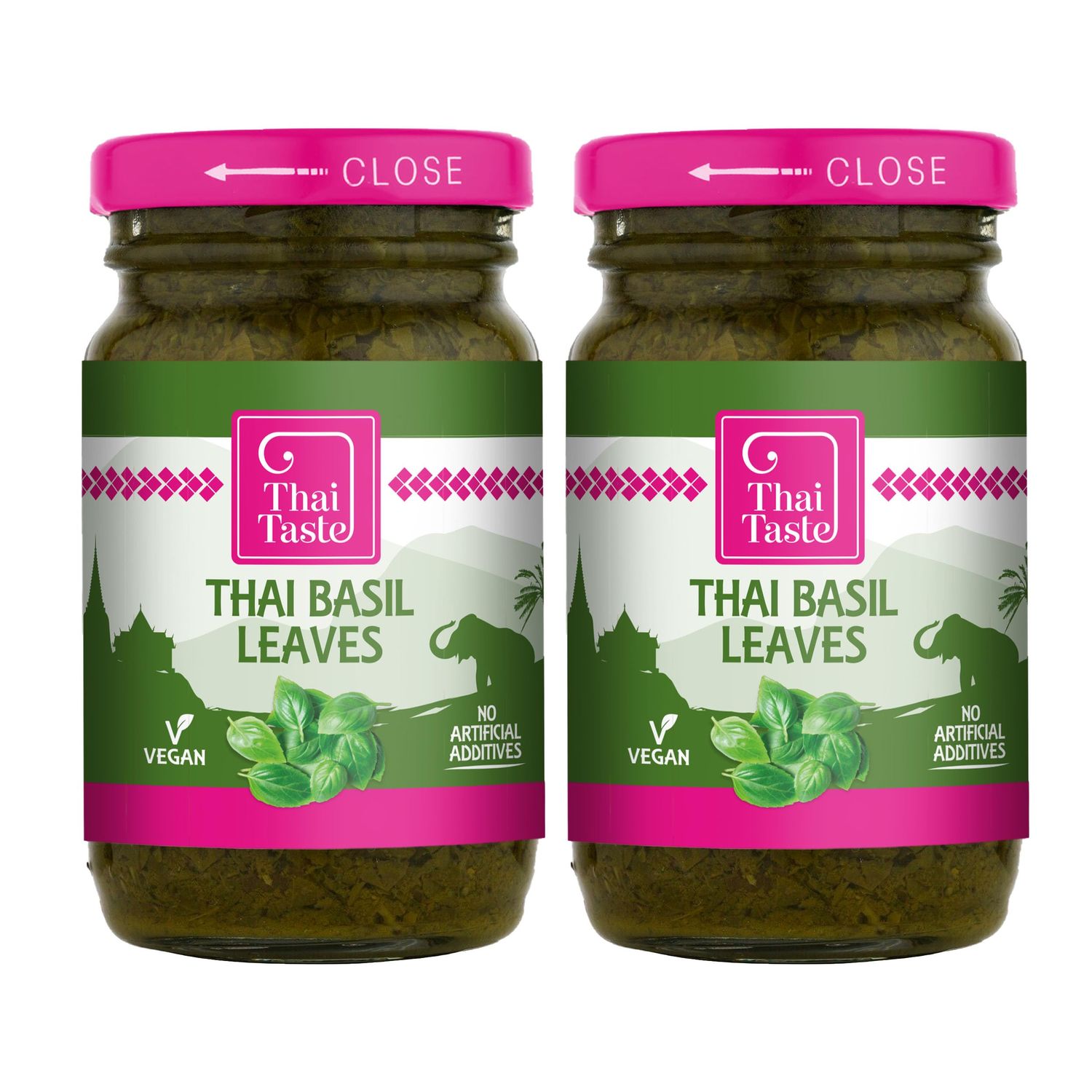 THAI TASTE Basil Leaves 2 x 114g (UK)