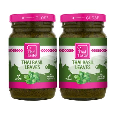 THAI TASTE Basil Leaves 2 x 114g (UK)