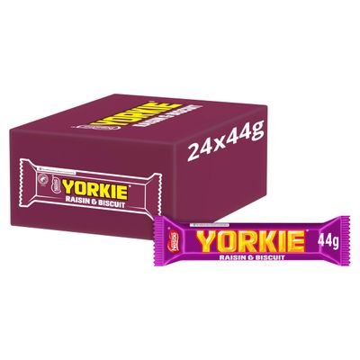 Nestlé Yorkie Raisin and Biscuit Milk Chocolate Bars, 24 x 44 g