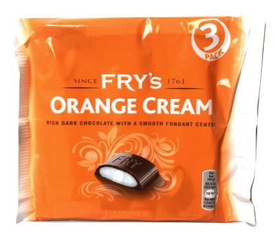 Fry's Orange Cream Chocolate Bar New Edition Multipack 3 x 49g - 4 Packs