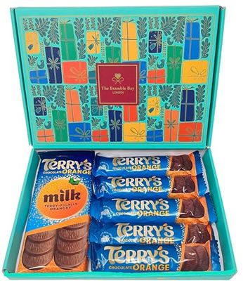 Chocolate Gift Hamper Box Set contains Terry Chocolate Orange Selections for Mothers day Easter Get Well Soon Christmas Birthday Sweet Treats for Kids Chocolate Gift Hamper Box Set contains Terry Chocolate Orange Selections for Mothers day Easter Get Well Soon Christmas Birthday Sweet Treats for Kids