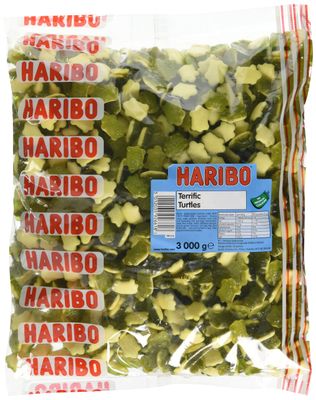 HARIBO Terrific Turtles - Fruity and Chewy Gummy Sweets - 3kg Bulk Bag