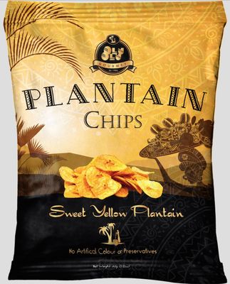 Olu Olu Sweet Yellow Plantain Chips 24 x 60g