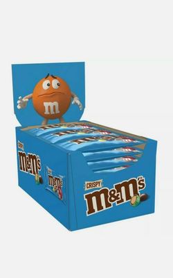 M&amp;M's Crispy Pieces and Milk Chocolate Bag, 36g