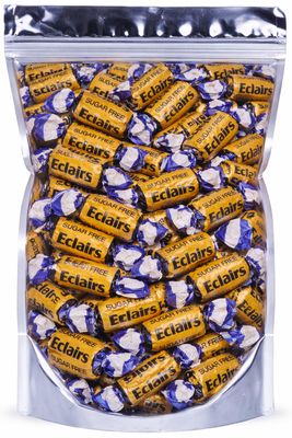 ZANGOC Diabetic Friendly Sugar Free Chocolate Eclairs - Retro Sweets for Parties, Get Well Soon, Retirement, Birthday, and Thank You Gifts - 350g Pack-Pick and mix Sweets Ideal for Sharing