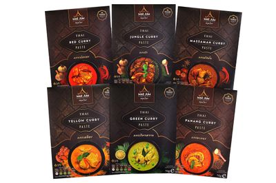 Taster Bundle - Traditional Thai Curry Paste by Mae Jum (6 Packs x 70g)