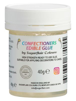 Sugarflair Edible Glue, High Strength Ready to Use Edible Glue for Cake Decorating, Sugar Craft, Baking Model Flowers and Animals etc - 40g