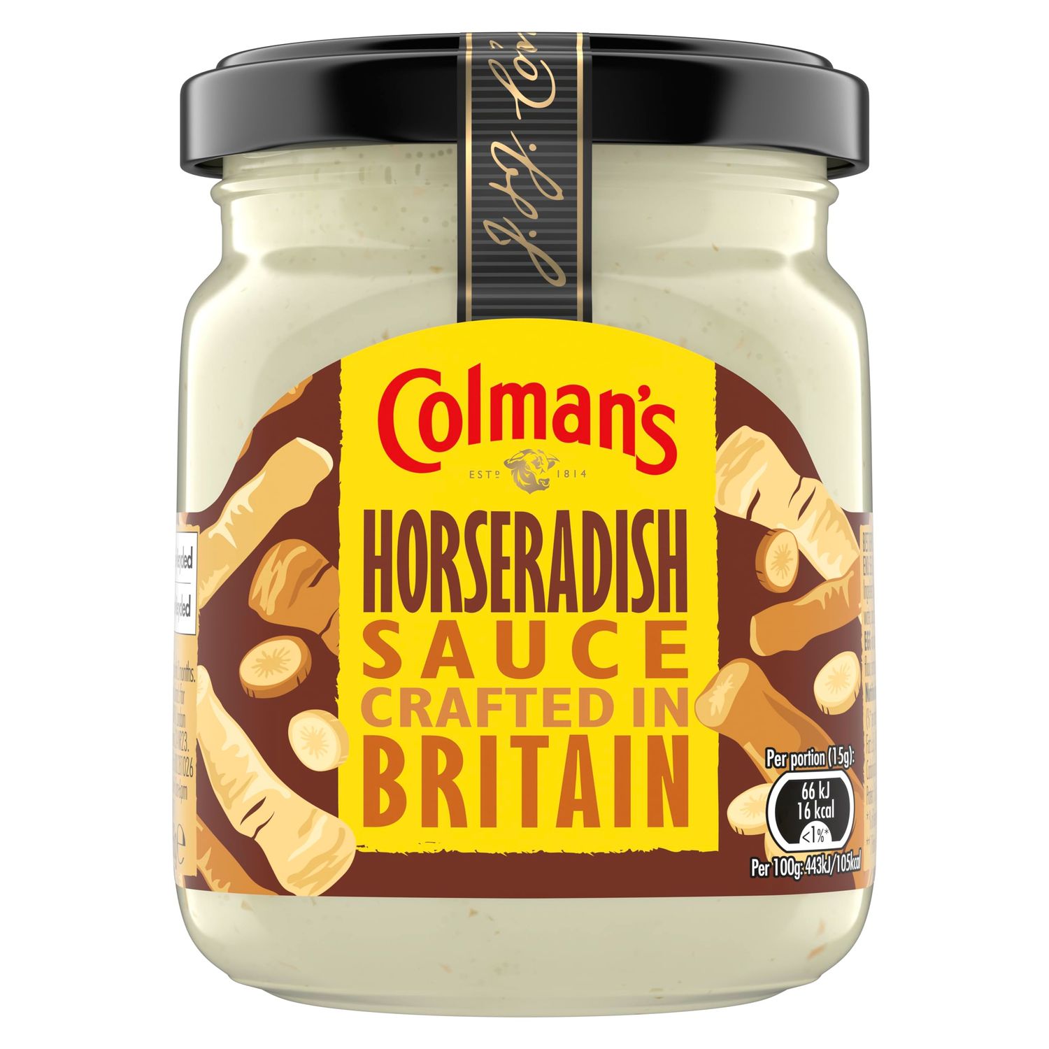 Colman's Horseradish Sauce crafted in Britain perfect condiment with roast beef 136 g