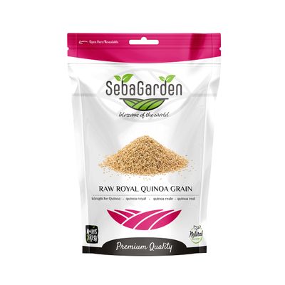 Seba Garden Organic Royal Quinoa, 100% Royal Bolivian Whole Grain Gluten Free, Keto Friendly, Source of Protein, High Fiber Content, Source of Iron, Non GMO (1 Kg)
