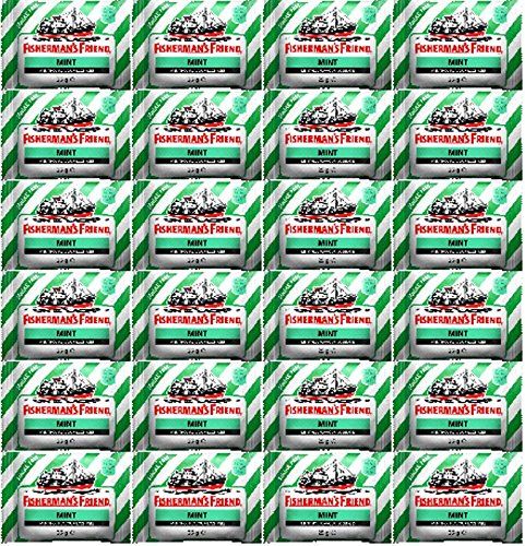 Fishermans Friend Sugar Free Mint Menthol Lozenges 25g x 24 Packs