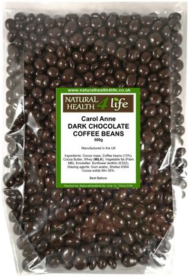 Carol Anne - Dark Chocolate Covered Coffee Beans - 500g