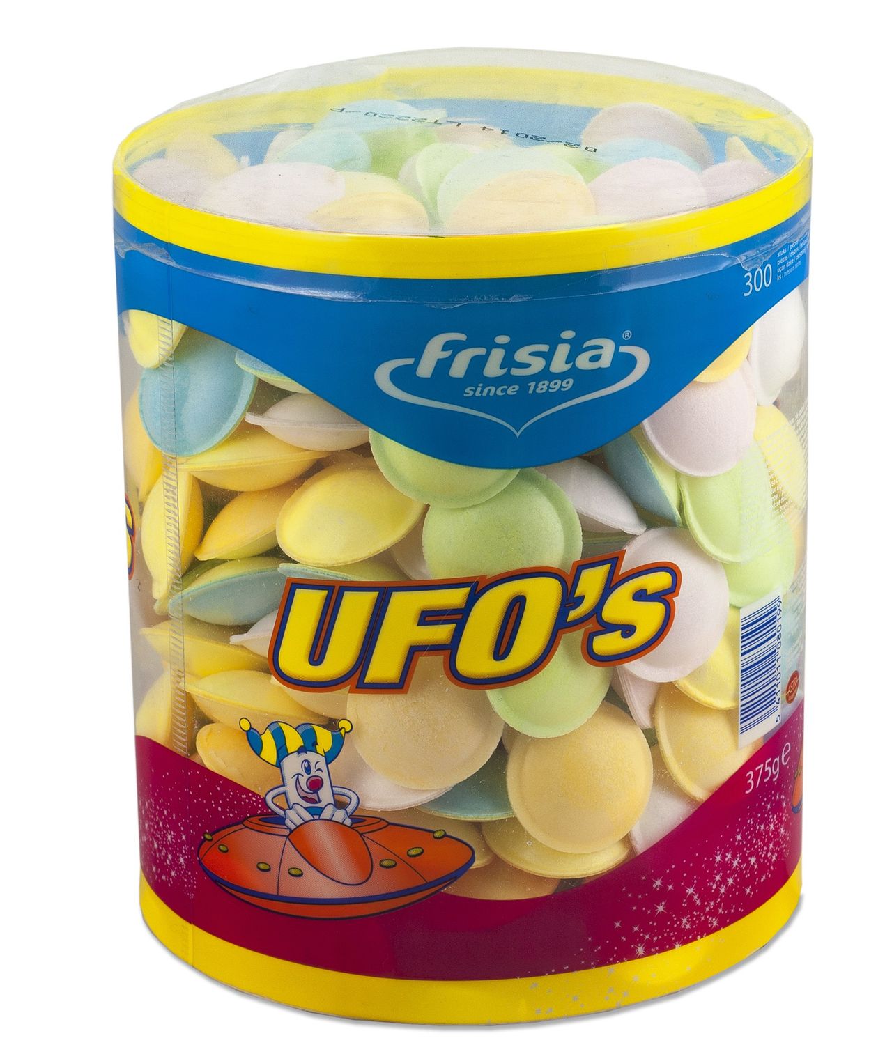 Rose Marketing UK UFO's Sherbert Filled Flying Saucers Drum (Pack of 300)