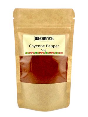 Cayenne Pepper 50g Spice to Add Heat for Everyday Cooking - Wholerich Foods
