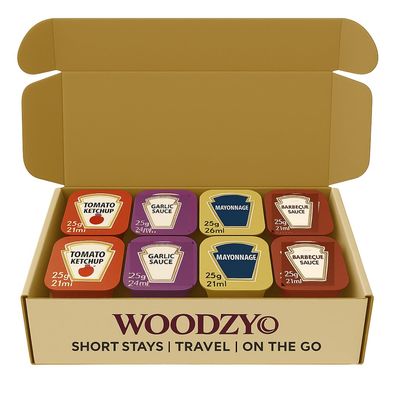 Condiment Multi-Pack - 20 x Dip Pots (5 Mayo, 5 Ketchup, 5 BBQ, 5 Garlic) Individually Packaged, Perfect for Airbnb, Short Stays, Travel, and Camping Condiment Multi-Pack - 20 x Dip Pots (5 Mayo, 5 Ketchup, 5 BBQ, 5 Garlic) Individually Packaged, Perfect for Airbnb, Short Stays, Travel, and Camping