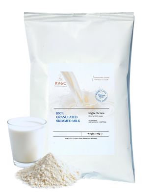 KV&amp;C - Fine Granulated Powder Skimmed Milk 750g The Convenient Powdered Alternative to Fresh Milk for Cooking Baking Drinking Vending (1 Bag (750g)) - Packaging May Vary