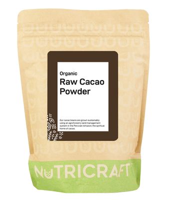 NutriCraft Organic Raw Cacao/Cocoa Powder - 1kg, 75% Criollo Cacao Beans, Made from Aromatic Beans, Superfood for Smoothies & Baking, Chocolate Making, High Nutrient, Rich Antioxidants