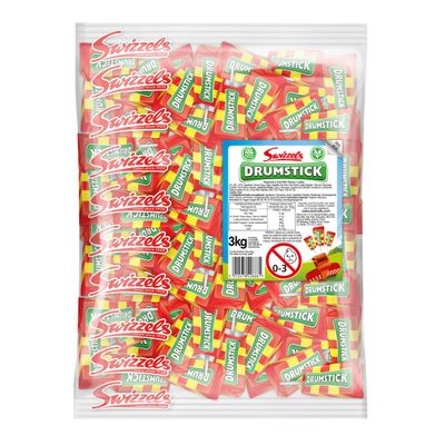 Swizzels Drumstick Lollies 3kg, Pack of 1