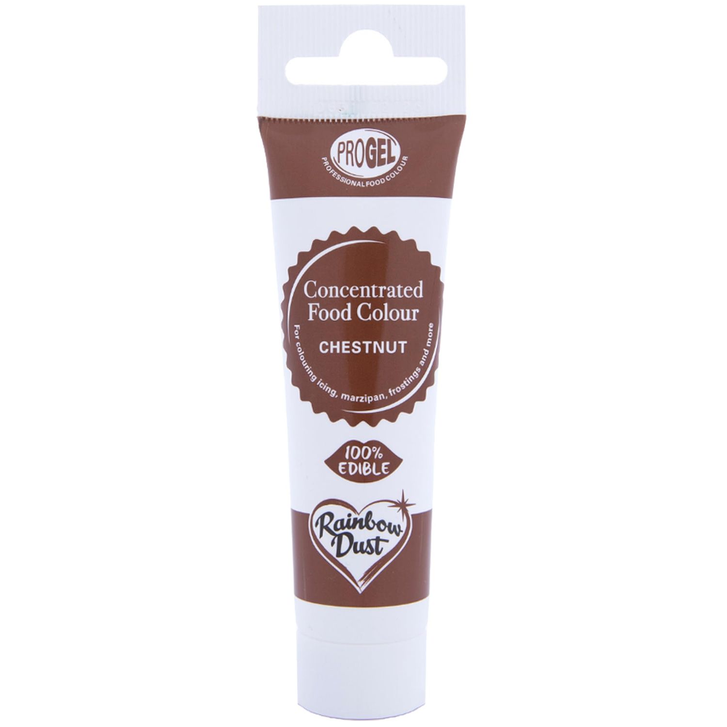 Rainbow Dust ProGel Professional Food Colouring, Chestnut 25g