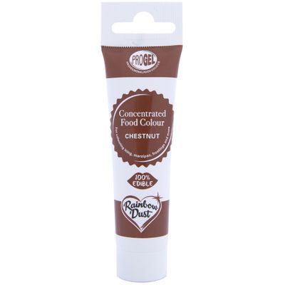 Rainbow Dust ProGel Professional Food Colouring, Chestnut 25g