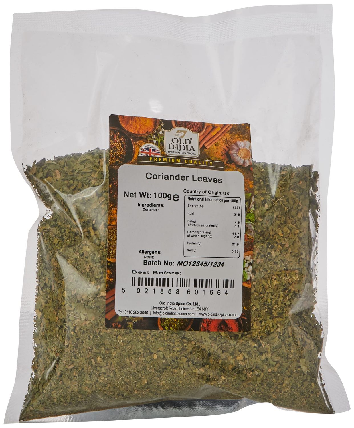 Old India Coriander Leaves 100g