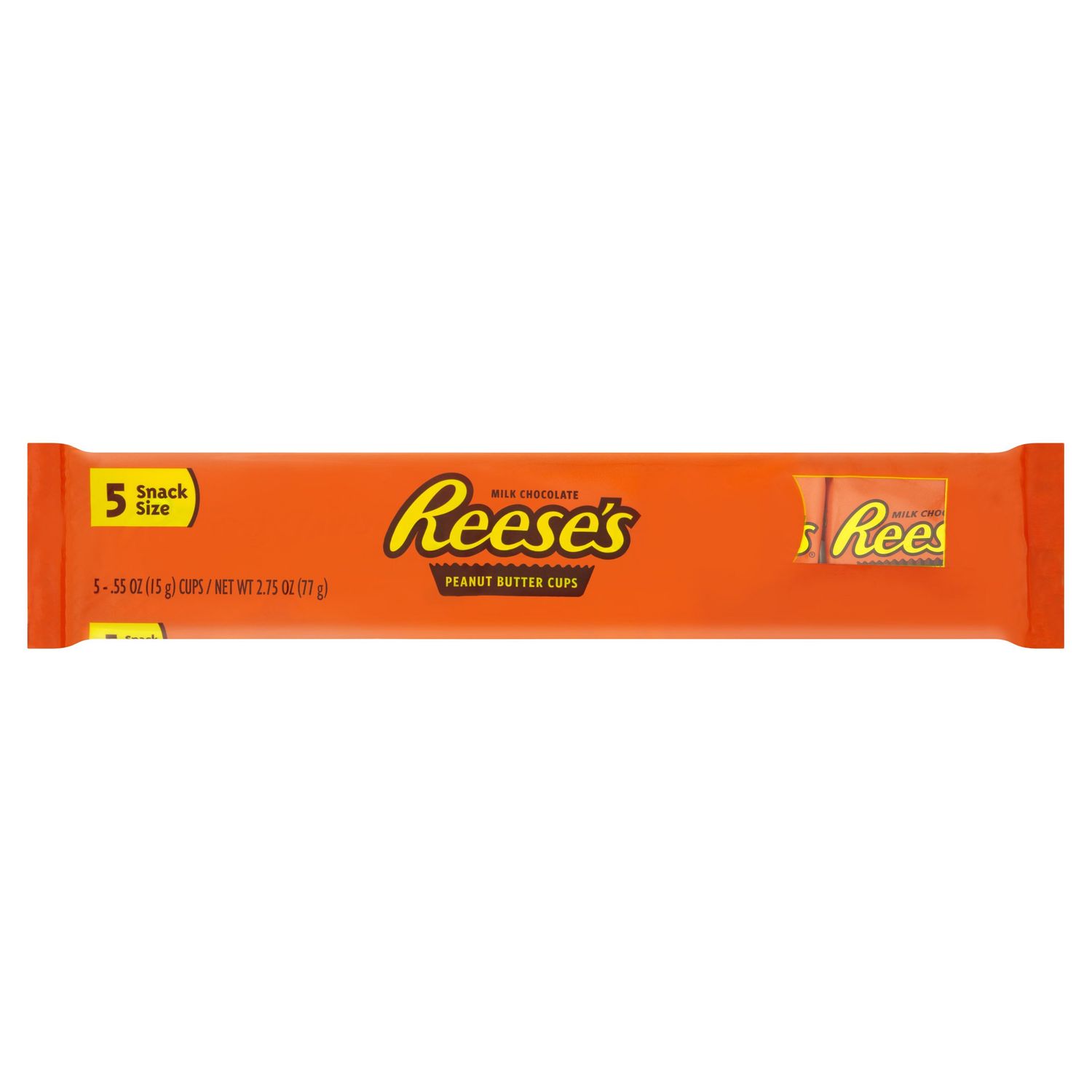 Reese's Peanut Butter Cup, American Candy, Snack Size, 5 pack 77g
