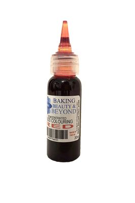 Baking Beauty and Beyond Concentrated Liquid Food Colouring 30ml Red