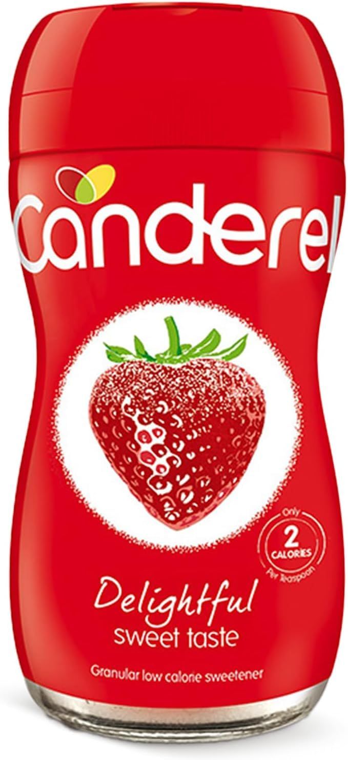 Canderel Granular Sweetener - Low Calorie, Vegetarian and Diabetic Friendly, 75 g jar (Pack of 6)