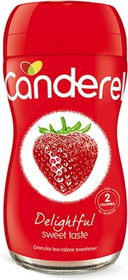 Canderel Granular Sweetener - Low Calorie, Vegetarian and Diabetic Friendly, 75 g jar (Pack of 6)