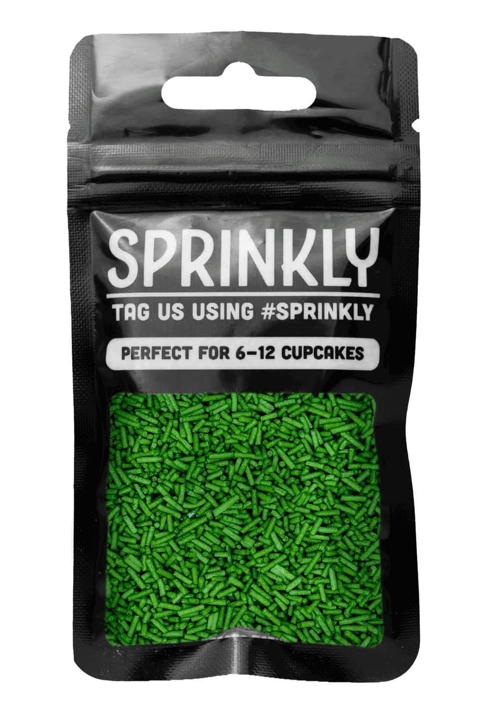 SPRINKLY - Matt Sugar Strands - Dark Green - 30g