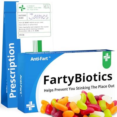 Gifts For Him Fathers Day Funny Gifts Her Joke Pill Tablets Box Prank with Jelly Beans Sweets Inside Gift for Men April Fools Day Birthday Gift for Mum Rude Presents for Boyfriend Dad